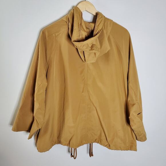 Lane Bryant Cropped drawstring snap front lightweight hooded jacket Size 18/20 - Picture 4 of 9